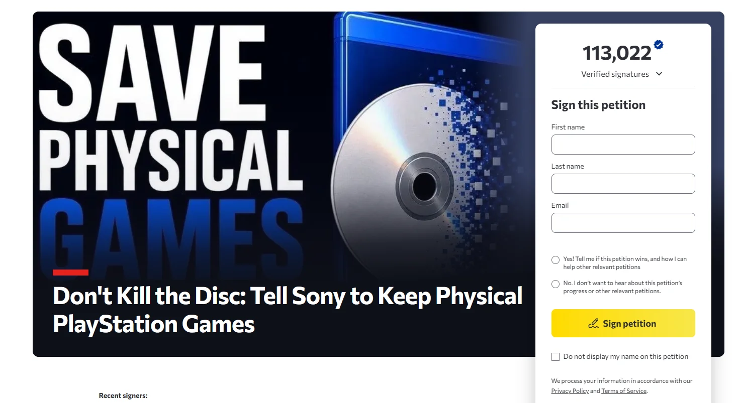 SAVE PHYSICAL GAMES PETICE