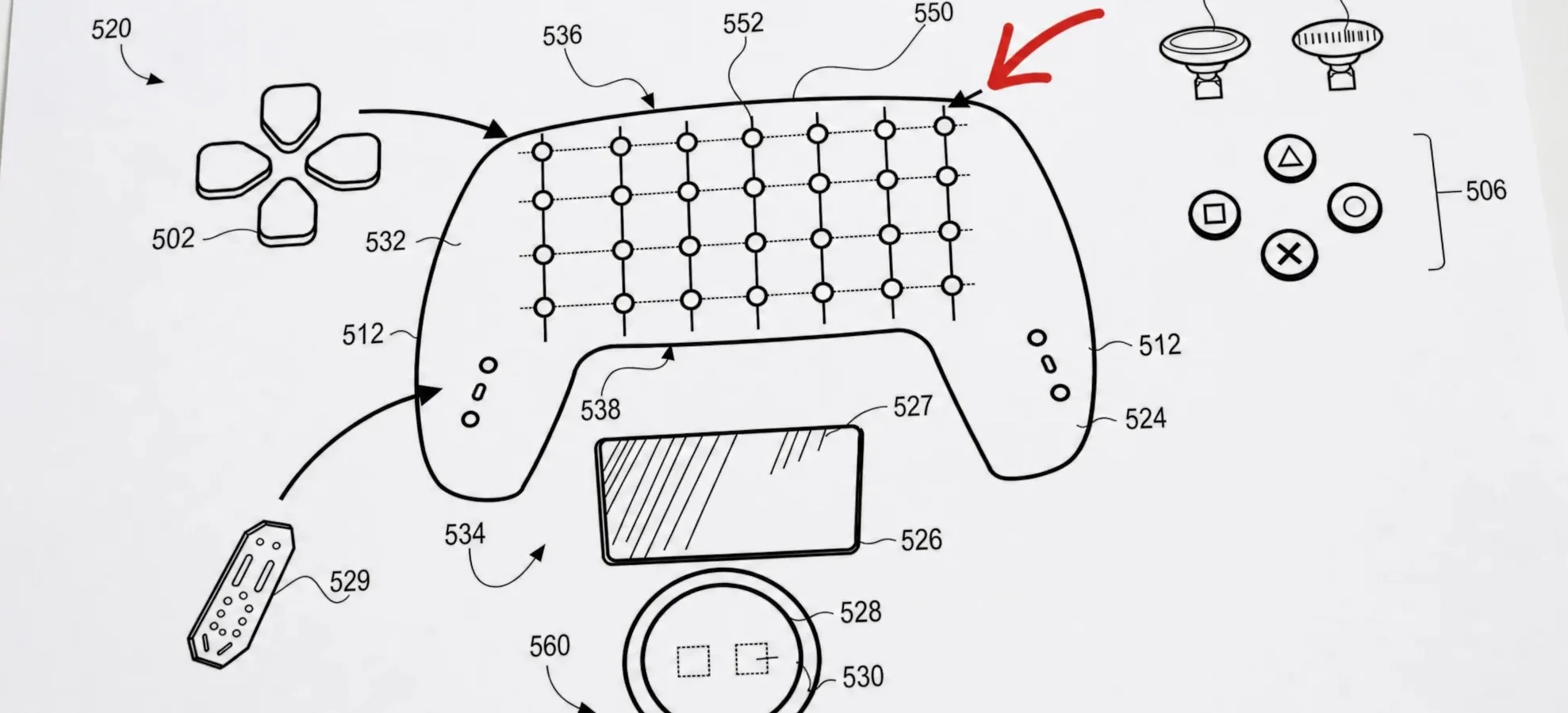 NÁČRT PATENTU PLAYSTATION DUALSHOCK