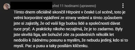 Moje vyjádření ke kauze Hitpoint