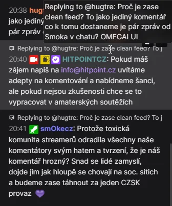 Vyjádření na chybějící komentář